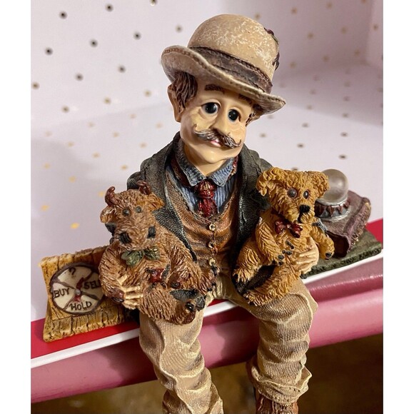 Boyds Bears  & Friends Wee Folkstone Series Henry K Wall Street Shelf Sitter - Picture 2 of 10